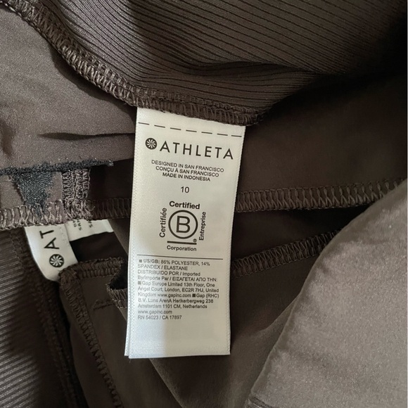 Athleta Brooklyn Mid Rise Ankle Pant, Size 10, Brown (runs large) - Picture 8 of 8